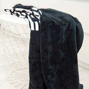 Handtuch Bench I Baumwollstoff - Schwarz
