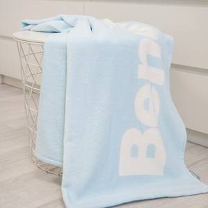Handdoek Bench II katoen - Blauw