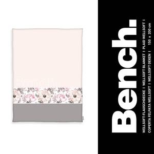 Plaid Bench Flowers microvezel - meerdere kleuren