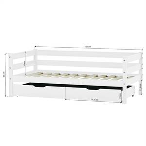 Lit junior Ida-Marie Rose foncé - Matelas de mousse visco-élastique et mousse froide