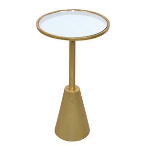 Beistelltisch Burtejin Glas / Metall - Gold