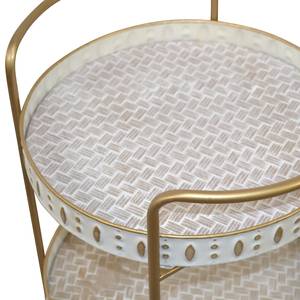 Carrello Frelada Metallo - Bianco crema / Oro