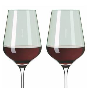 Rode wijnglas Fjordlicht (set van 2) kristalglas - inhoud: 0.57 L - Groen
