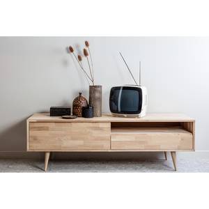 Tv-meubel Kabane massief eikenhout - licht eikenhout - Breedte: 150 cm