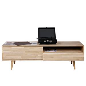 Tv-meubel Kabane massief eikenhout - licht eikenhout - Breedte: 150 cm