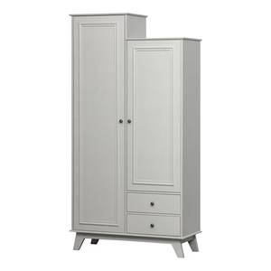 Garderobenschrank Malpas Kiefer massiv - Kiefer Grau