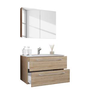 Set mobili da bagno Muniz II (2) Effetto quercia di Sonoma - Larghezza: 60 cm