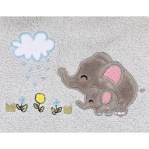 Asciugamano con cappuccio Elefante Grigio - Tessile - 100 x 0.5 x 100 cm