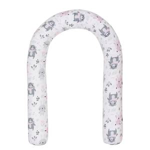 Cuscino cilindrico Animali selvatici II Rosa - Tessile - 30 x 10 x 190 cm