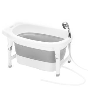 Faltbadewanne Fillikid Basic II Grau - Kunststoff - 55 x 19 x 86 cm