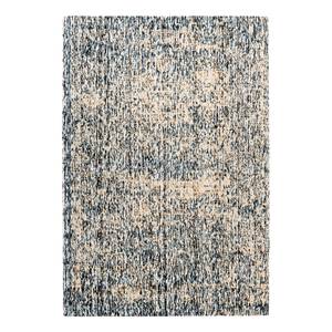 Laagpolig vloerkleed Puerto 125 viscose - blauw/beige - 240 x 320 cm