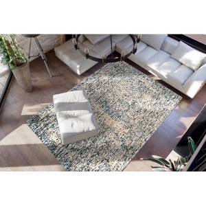 Kurzflorteppich Puerto 125 Viskose - Blau / Beige - 240 x 320 cm