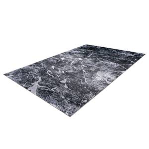 Kurzflorteppich Rhodin 1425 Polyester - Grau / Weiß - 80 x 150 cm