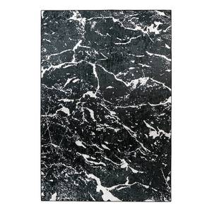Laagpolig vloerkleed Rhodin 1325 polyester - zwart/wit - 80 x 150 cm