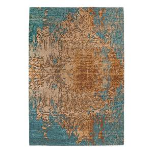 Laagpolig vloerkleed Primavera 725 textielmix - zandkleurig/blauw - 160 x 230 cm