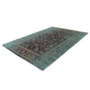 Laagpolig vloerkleed Charme 225 textielmix - Blauw - 160 x 230 cm