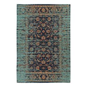 Laagpolig vloerkleed Charme 225 textielmix - Blauw - 200 x 290 cm