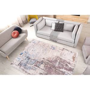 Laagpolig vloerkleed Peron 100 polyester - grijs/taupe - 120 x 170 cm