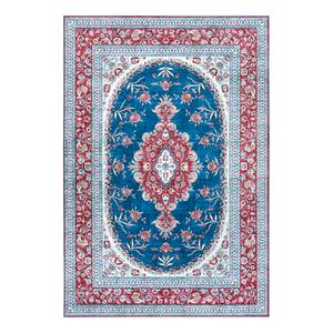 Kurzflorteppich Tabriz Nila Polyester - Rubinrot / Blau - 160 x 230 cm