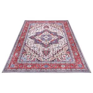 Tapis Heriz Arian Polyester - Rouge rubis / Bleu - 120 x 160 cm