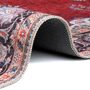 Laagpolig vloerkleed Medaillon Rana Polyester - Rood - 120 x 160 cm