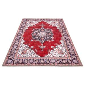 Tapis Medaillon Rana Polyester - Rouge - 80 x 150 cm