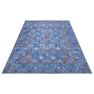 Laagpolig vloerkleed Nain Madina Polyester - Jeansblauw - 120 x 160 cm