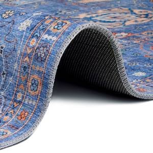 Laagpolig vloerkleed Nain Madina Polyester - Jeansblauw - 120 x 160 cm