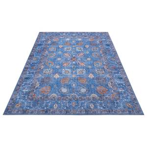 Kurzflorteppich Nain Madina Polyester - Jeansblau - 80 x 150 cm