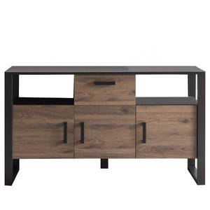 Buffet Norddal Imitation noyer / Noir