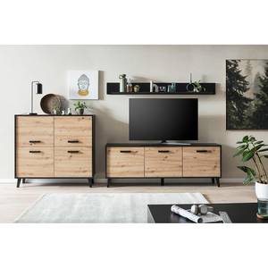 Tv-meubel Argenteuil I Artisan eikenhouten look/zwart