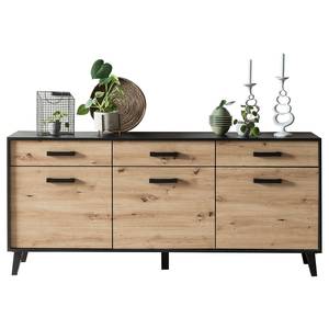 Sideboard Argenteuil I Eiche Artisan Dekor / Schwarz