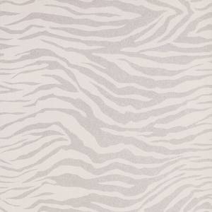 Vliestapete Zebradruck Beige; Weiß; Grau - 0,52m  x 10,05m  x 0,02m