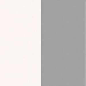 Papier peint intissé Lynn Rayures Gris / Blanc - 0,52 x 10,05 x 0,02m