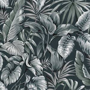 Papier peint intissé Leaves Exotique Vert - 0,52 x 10,05 x 0,02 m - Vert foncé