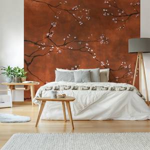 Papier peint intissé Chinese Blossom Orange - 3 x 2,8 x 0,02 m - Orange