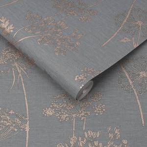 Fotomurale Wild Flower Grigio - 0,52m  x 10,05m  x 0,02m - Grigio