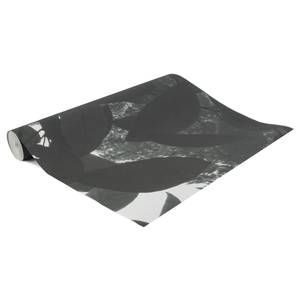 Papier peint intissé Elin Blanc / Noir - 2 x 2,8 x 0,02 m