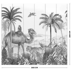 Papier peint intissé Safari Gris - 3 x 2,8 x 0,02 m