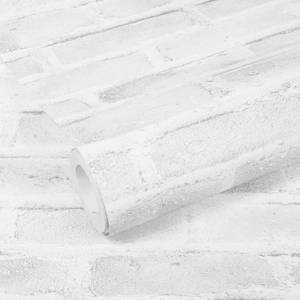 Papier peint intissé Pierre II Blanc - 0,52 x 10,05 x 0,02 m - Blanc