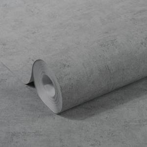 Vliestapete Leinen Beton Grau - 0,52m  x 10,05m  x 0,02m - Grau