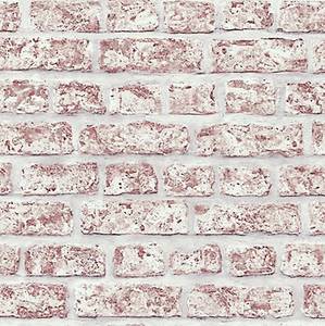 Papier peint intissé Bricks Rouge - 0,52 x 10,05 x 0,02 m