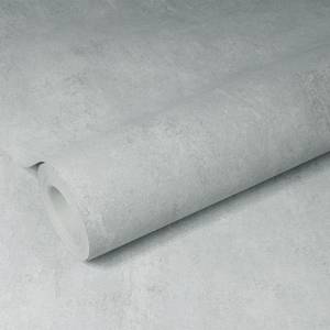 Vliestapete Beton Grau - 0,52m  x 10,05m  x 0,02m - Schwedisch Weiß