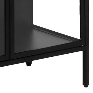 Vitrinenschrank Cascavel Metall - Schwarz