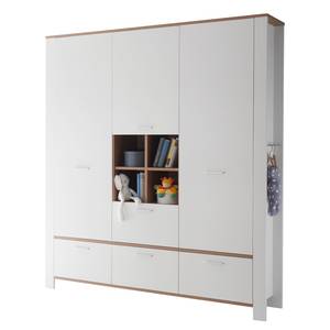 Kledingkast Adele Wit - Plaatmateriaal - 160 x 195 x 47 cm