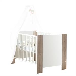 Babyzimmer-Set Bea II (3-teilig) Braun - Weiß - Holzwerkstoff