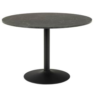 Table Menden II Imitation marbre noir / Noir