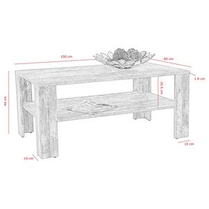 Tavolino da salotto Junos Effetto simil quercia selvatica