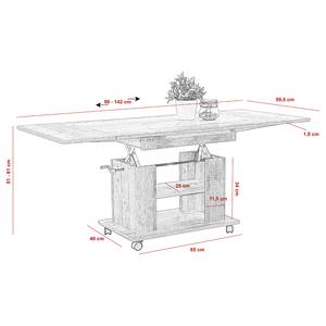 Table basse Jarnac Imitation chêne Artisan