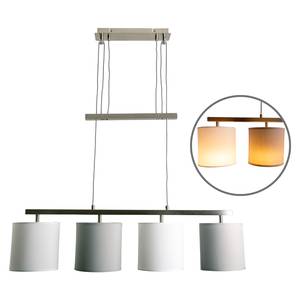 Hanglamp Tilde I textielmix/staal - 4 lichtbronnen